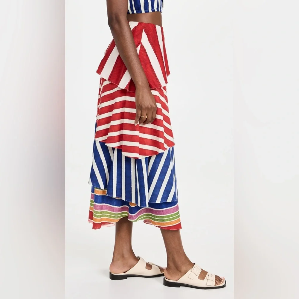 FARM Rio SET (skirt & top)
Amazing Stripes Frilled Midi Skirt size medium - Picture 3 of 4